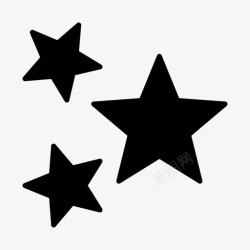 2晴夜晚星星月亮夜晚图标高清图片