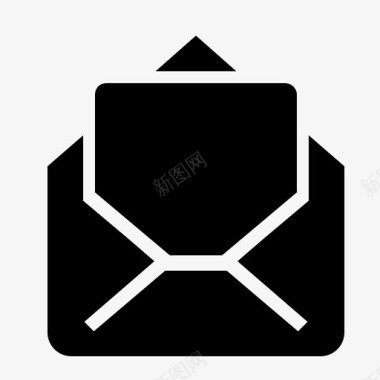 邮件打开电子邮件图标图标