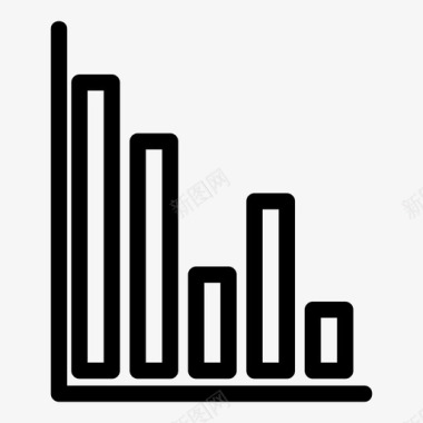 图表条形图统计图标图标