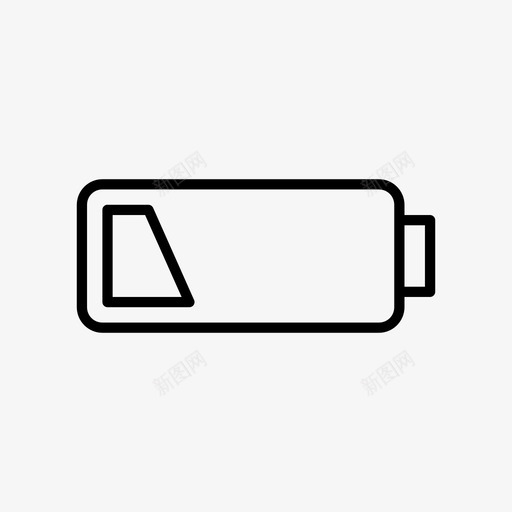 电池空了电池没电了电池电量低图标svg_新图网 https://ixintu.com 电池没电了 电池电量低 电池空了 电量低了一半
