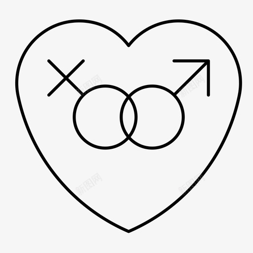 异性恋夫妻平等图标svg_新图网 https://ixintu.com 夫妻 平等 异性恋 性 性别 爱情