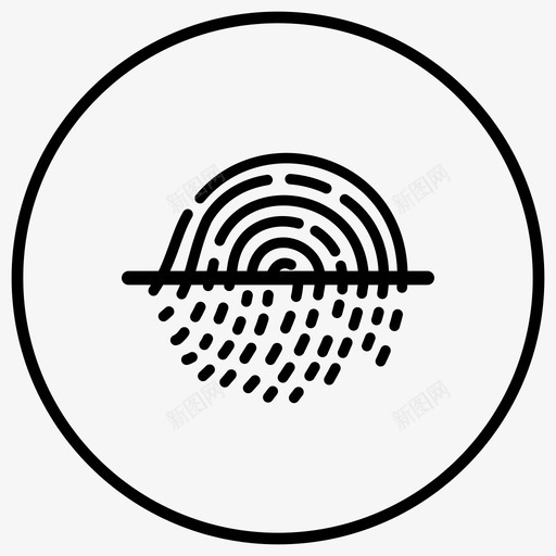 指纹指纹锁证据图标svg_新图网 https://ixintu.com 侦察员安全 安全 指纹 指纹读取器 指纹锁 证据