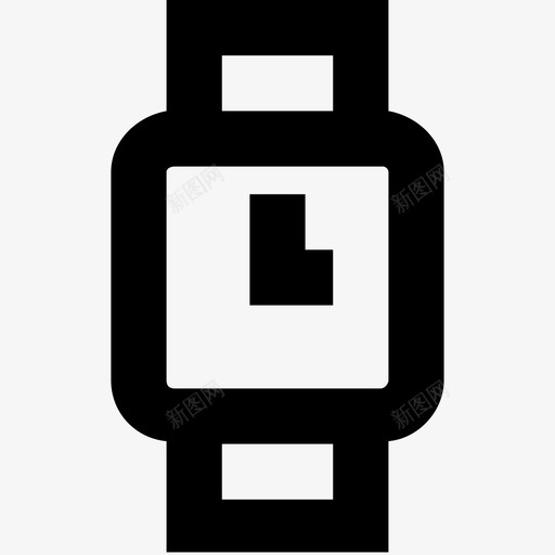 手表时间钟表图标svg_新图网 https://ixintu.com 一套线要素图标 手表 时间 钟表
