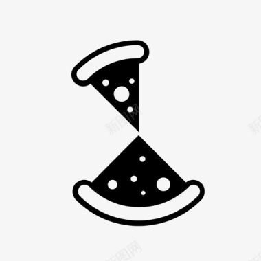 披萨片快餐面包图标图标