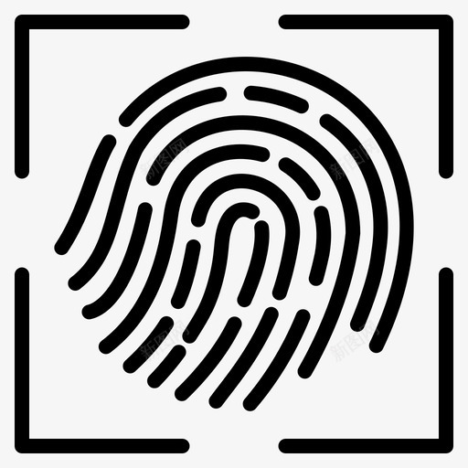 指纹扫描锁证明图标svg_新图网 https://ixintu.com 侦察员安全第1部分 安全 手指锁 指纹扫描 证明 锁