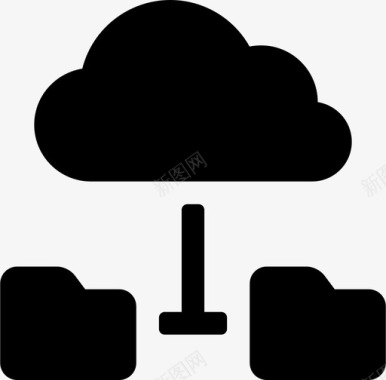 云连接数据文件夹图标图标