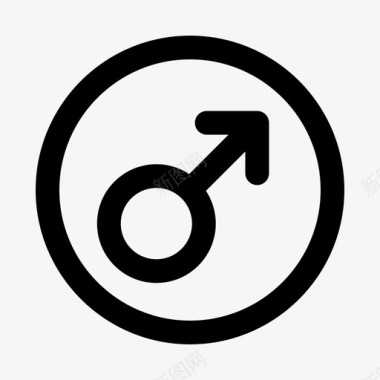男性性别爱情图标图标