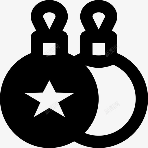 圣诞球假日冬季图标svg_新图网 https://ixintu.com smashicons冬季mdsolid 假日 冬季 圣诞球