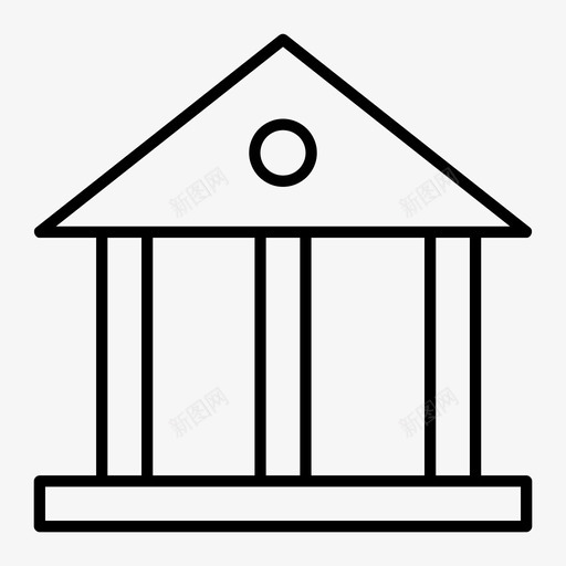 银行银行账户银行大楼图标svg_新图网 https://ixintu.com 业务 货币 银行 银行大楼 银行账户