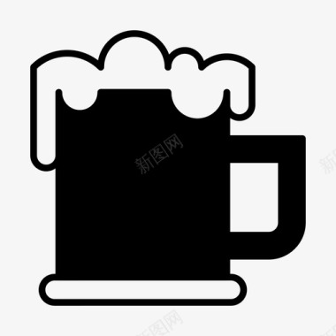 啤酒酒精饮料图标图标