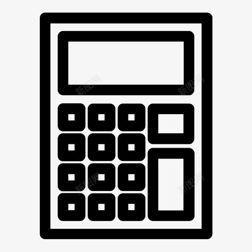计算器数学办公室图标svg_新图网 https://ixintu.com 办公室 办公室的一切 数学 文具 计算器