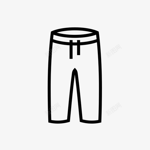 七分裤衣服短裤图标svg_新图网 https://ixintu.com 七分裤 短裤 衣服 裤子 运动七分裤