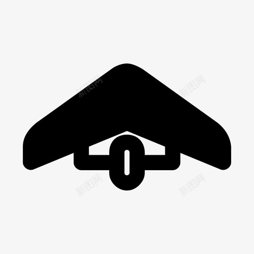 滑翔机空中运动飞行图标svg_新图网 https://ixintu.com 滑翔 滑翔伞 滑翔机 空中运动 飞行