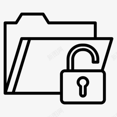 文件夹文档安全图标图标