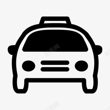 出租车汽车小汽车图标图标