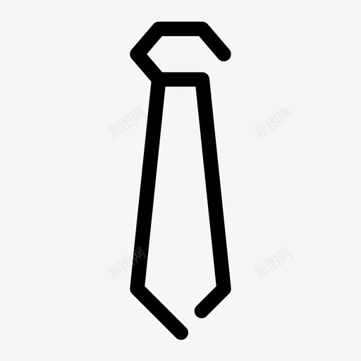 领带正式的律师的图标svg_新图网 https://ixintu.com 专业的 丝绸的 填补商业空白的 律师的 正式的 领带