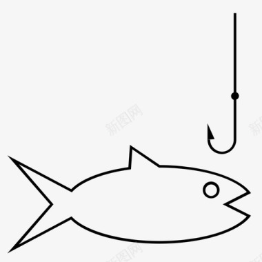 鱼渔获物渔场图标图标