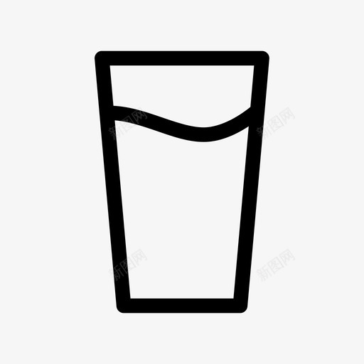杯子饮料玻璃杯图标svg_新图网 https://ixintu.com 杯子 水 玻璃杯 软饮料 饮料