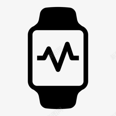脉搏苹果手表健身跟踪图标图标