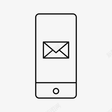 iphone联系人设备电子邮件图标图标