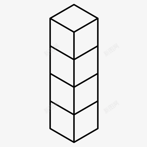 我塑造方块游戏图标svg_新图网 https://ixintu.com 俄罗斯方块 我塑造 方块 游戏 线