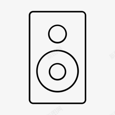 扬声器扩音器音乐图标图标