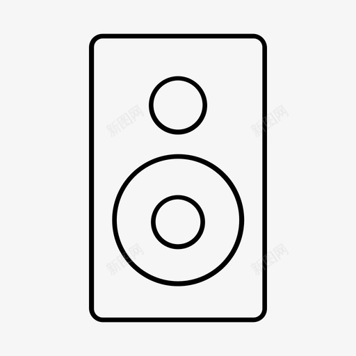 扬声器扩音器音乐图标svg_新图网 https://ixintu.com 声音 扩音器 扬声器 技术设备 播放 音乐