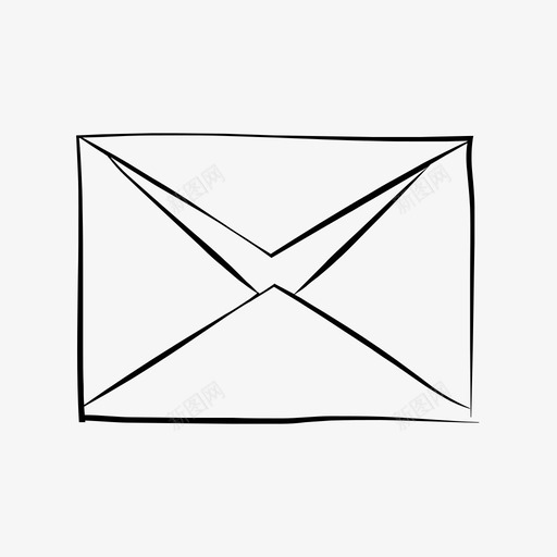 信封电子邮件半开图标svg_新图网 https://ixintu.com 信封 信封手绘 半开 手绘 电子邮件
