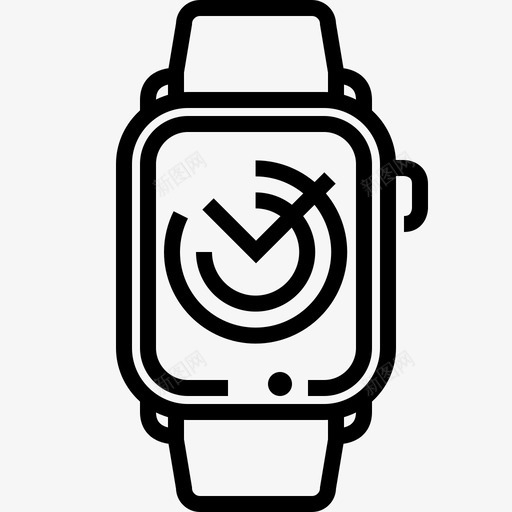 苹果手表活动屏幕图标svg_新图网 https://ixintu.com 屏幕 时间 活动 美味的苹果设备流畅 苹果手表