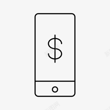 iphone货币设备金融图标图标