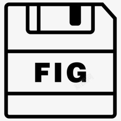 FIG图标保存fig文件fig扩展名图标高清图片