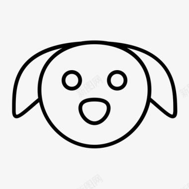 狗动物卡通图标图标
