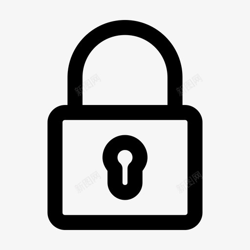 锁挂锁用户界面图标svg_新图网 https://ixintu.com 挂锁 用户界面 锁