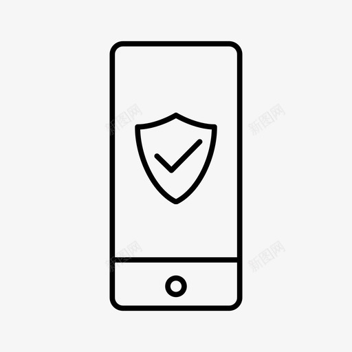 iphone防护罩设备受保护图标svg_新图网 https://ixintu.com iphone防护罩 受保护 屏幕 设备
