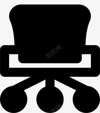 办公椅随身物品家具图标图标