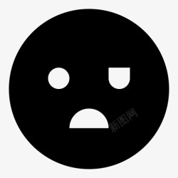 不开心填充悲伤表情海盗图标高清图片