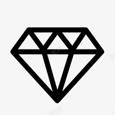 钻石钻石宝石溢价图标图标