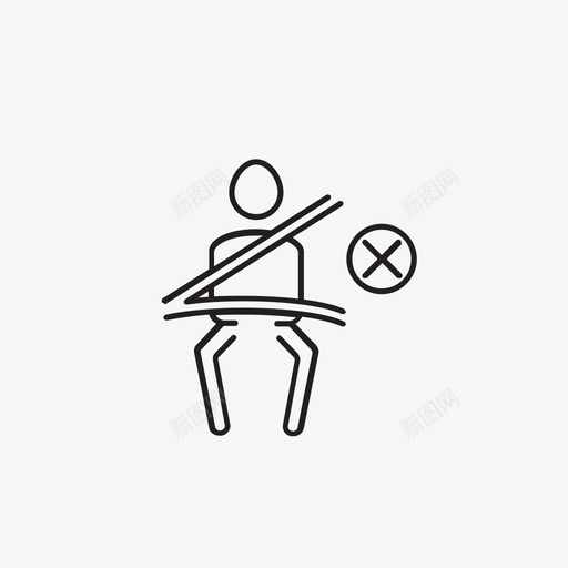 安全带汽车驾驶员图标svg_新图网 https://ixintu.com 安全带 座椅 汽车 汽车用户界面 驾驶员