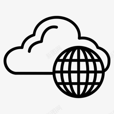 互联网云云服务图标图标