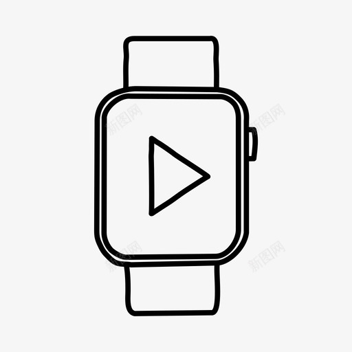 applewatch播放按钮applewatch设备图标svg_新图网 https://ixintu.com applewatch applewatch播放按钮 屏幕 手绘 播放按钮 设备