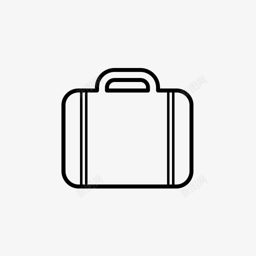 行李公文包手提箱图标svg_新图网 https://ixintu.com 公文包 手提箱 机场标志 行李