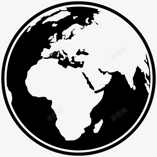 世界地球仪非洲地球图标svg_新图网 https://ixintu.com 世界地球仪 地图 地球 欧洲 非洲