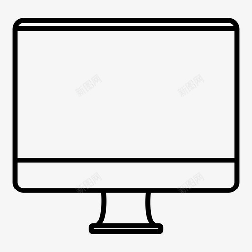 显示器计算机imac图标svg_新图网 https://ixintu.com imac 技术 显示器 计算机