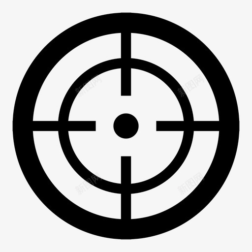 瞄准猎人射击图标svg_新图网 https://ixintu.com 射击 狙击手 猎人 瞄准
