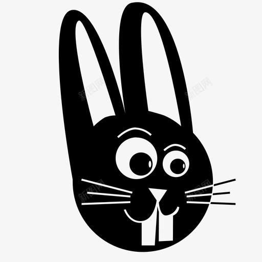 兔子可爱复活节图标svg_新图网 https://ixintu.com 兔子 可爱 复活节