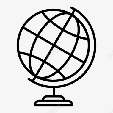 全球地球导航图标图标