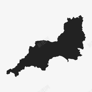 西南英格兰地理图标图标
