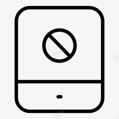 平板电脑被阻止错误ipad图标图标