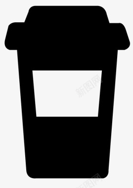 咖啡杯饮料外卖图标图标