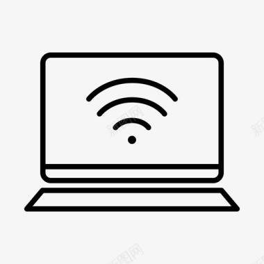 笔记本电脑wifi设备免费wifi图标图标